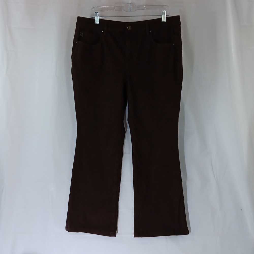 Belle Kim Gravel Jeans Women's Size 16P Brown
